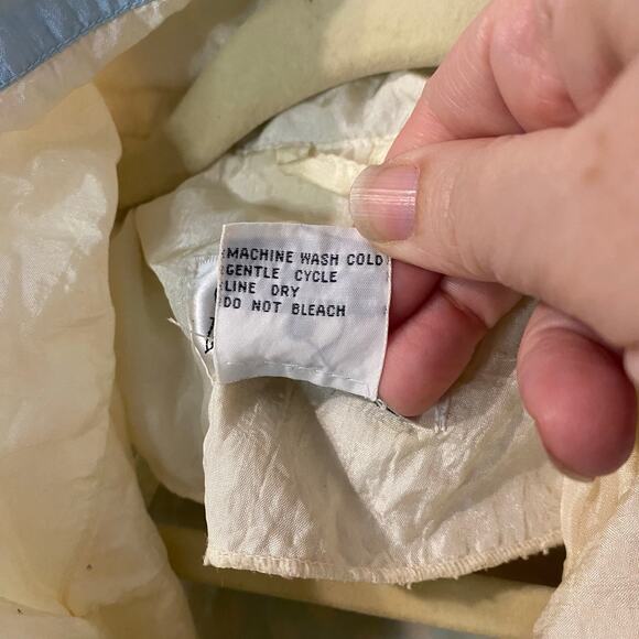 Vintage Otello Pelle 80s Pastel Lightning Windbreaker Jacket Size L Hong Kong - Picture 9 of 13